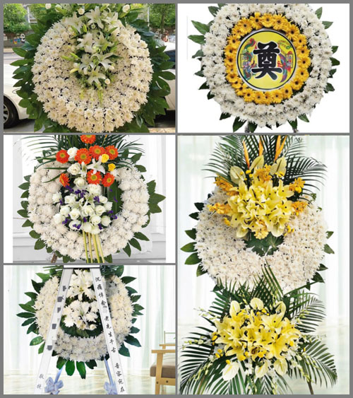 云南曲靖陆良县板桥镇河西堡村花圈速递